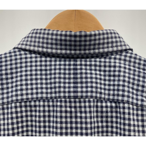 Vintage Polo Ralph Lauren Shirt Mens Large Blue White Gingham GI Cotton 2000s - Picture 6 of 9